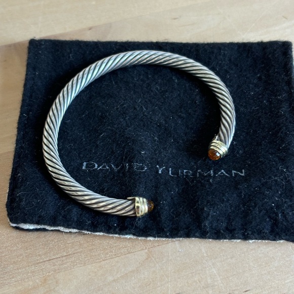 Authentic David Yurman Cable Bracelet with Citrine and 14k Gold - Picture 5 of 9